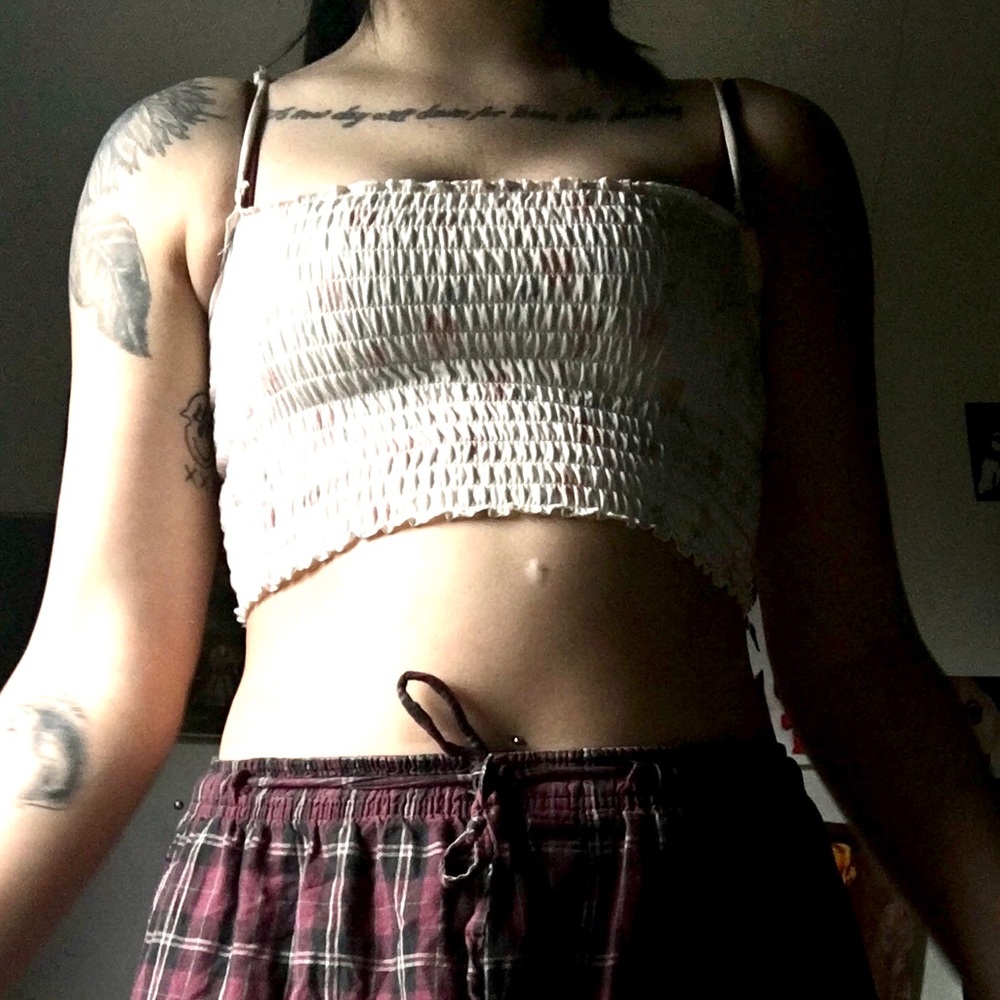 Rose crop top